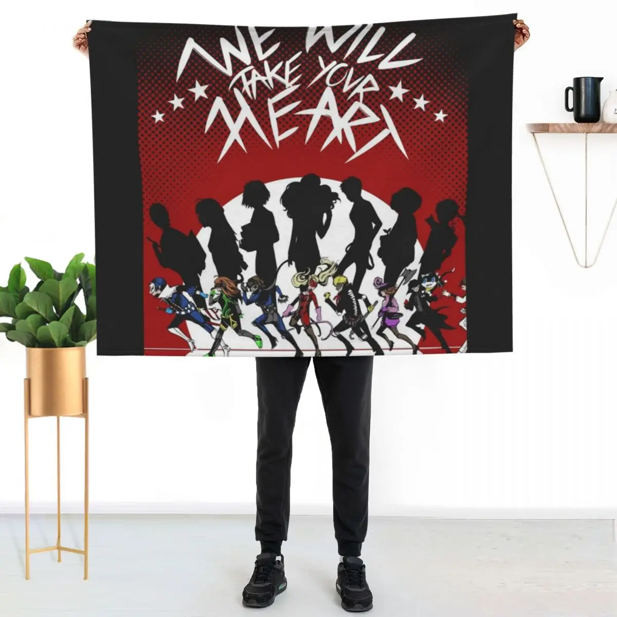 We will Take your Heart Throw Blanket Stylish Warm Blanket for Living Room Bedroom