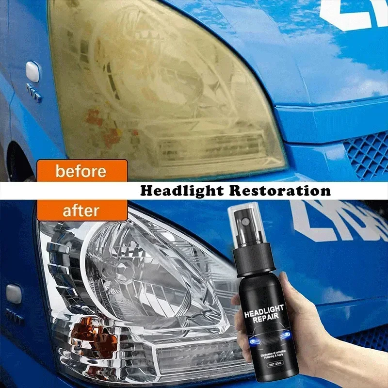 

7 Car Liquid Kit Auto Accessories Headlight Restoration Polishing Agent Scratch Remover Repair Headlight Renewal Cleaning