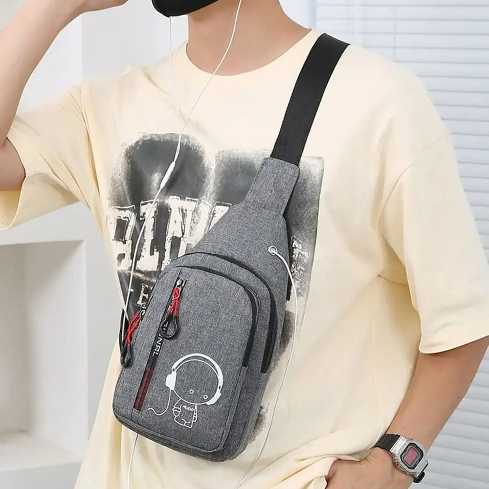 

Простая светящаяся мужская нагрудная сумка, водонепроницаемая многофункциональная нейлоновая сумка через плечо, большая вместительная сумка на плечо для езды на велосипеде, уличная