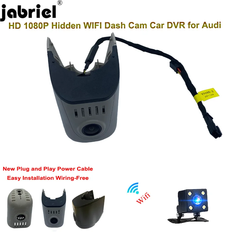 For Audi A1  A4 b8 b9 A3 8v 8p A5 A6 c7 A7 A8 Q3 Q5 Q7 mk1 mk2 mk3 TT 8n 8s 2004-2012 FHD Dash Cam Camera Wifi Car DVR Recorder