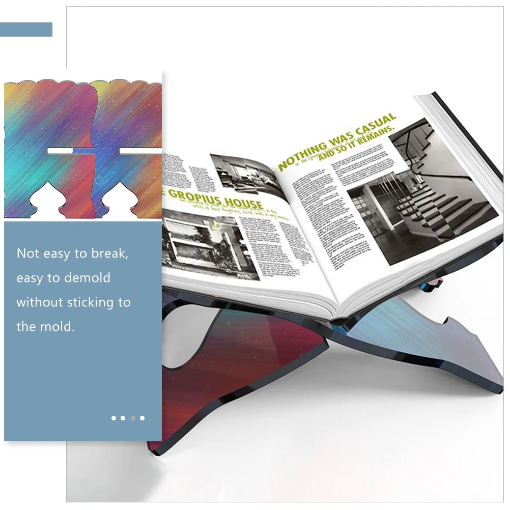 

Bookshelf Casting Mold Premium Silicone Material Not Easy Break Demold Without Sticking Simple Clean Wash Portable Handmade