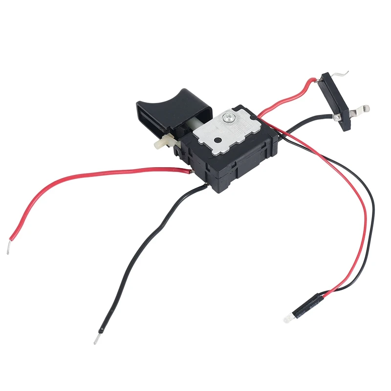 DC 7.2 V - 24 V 16A Electric Drill Control Switch Cordless Trigger Switch with Small Light for Power Tool