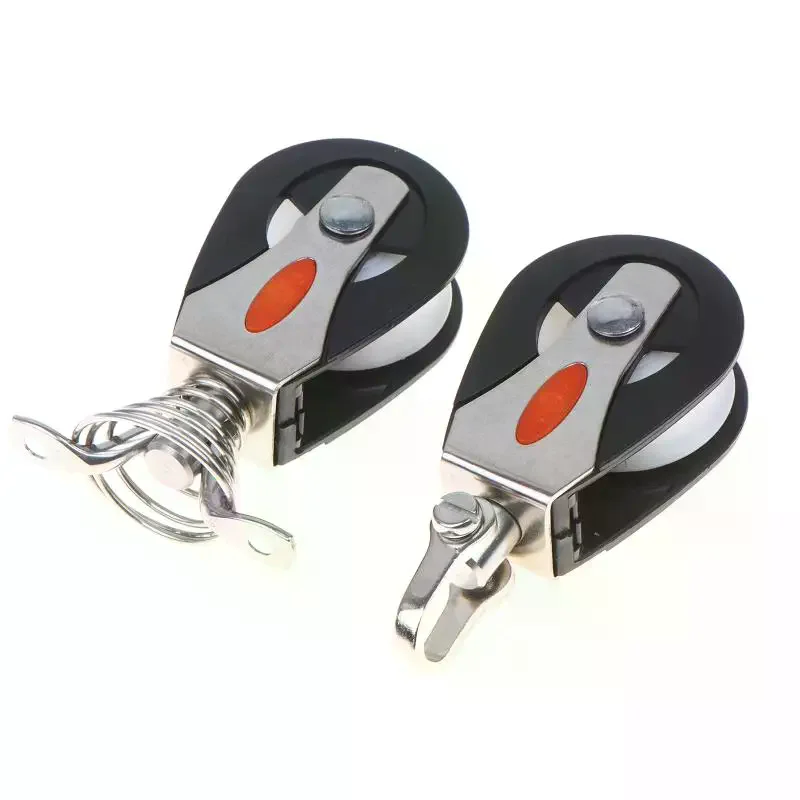 Waterproof Marine Pulley Stainless Steel Nylon Wheel Rust Proof for Boat Rigging Yacht Mast Outhaul Use
