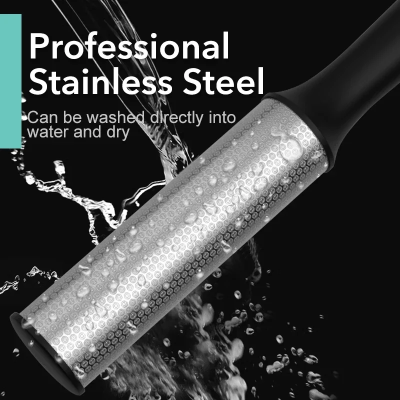 المهنية الفولاذ المقاوم للصدأ القدم عرموش مزدوجة الجانب ملف القدم كعب مبشرة الصلب الجلد الميت الكالس مزيل باديكير ملف أداة العناية #5