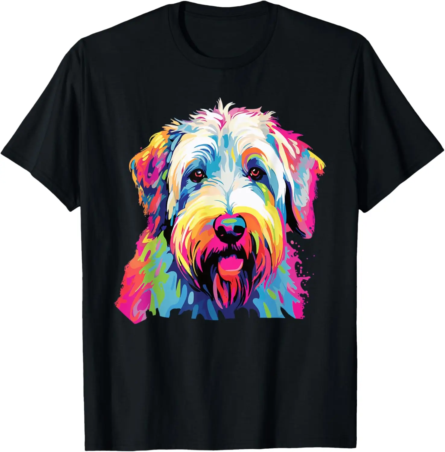 Watercolor Colorful Irish Soft Coated Wheaten Terrier T-Shirt