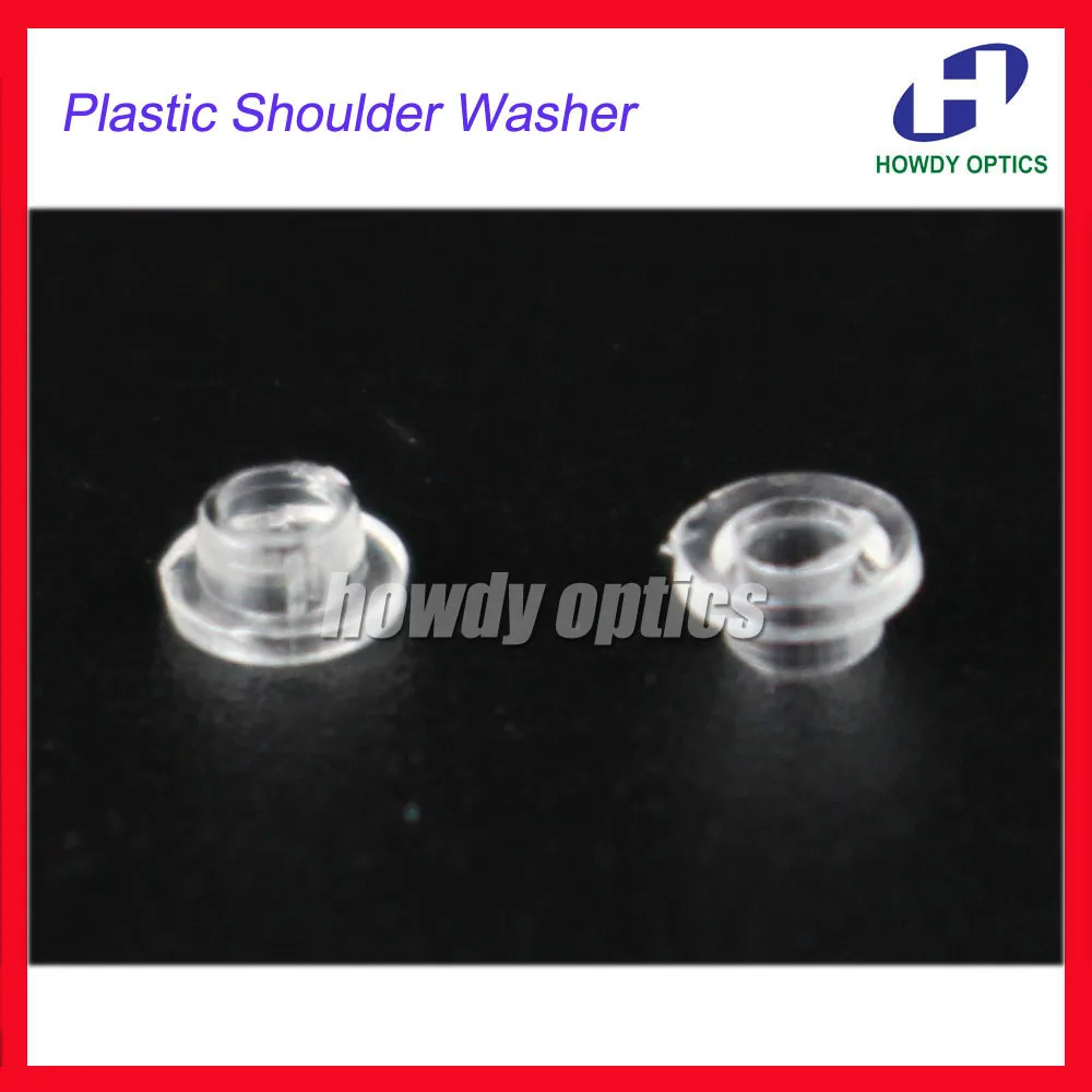 500pcs Eyeglasses Glasses T Shape Plastic Shoulder Washer Gasket Glasses Accessories 1.4mm