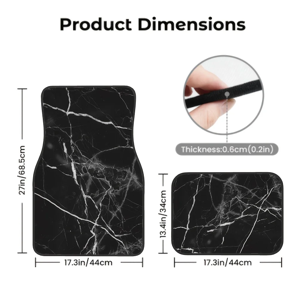 4pcs Car Floor Mats | Fashionable Jane Design, Ideal For Christmas, Valentine's, And Qixi Festivals, Perfect Gift For Friends An