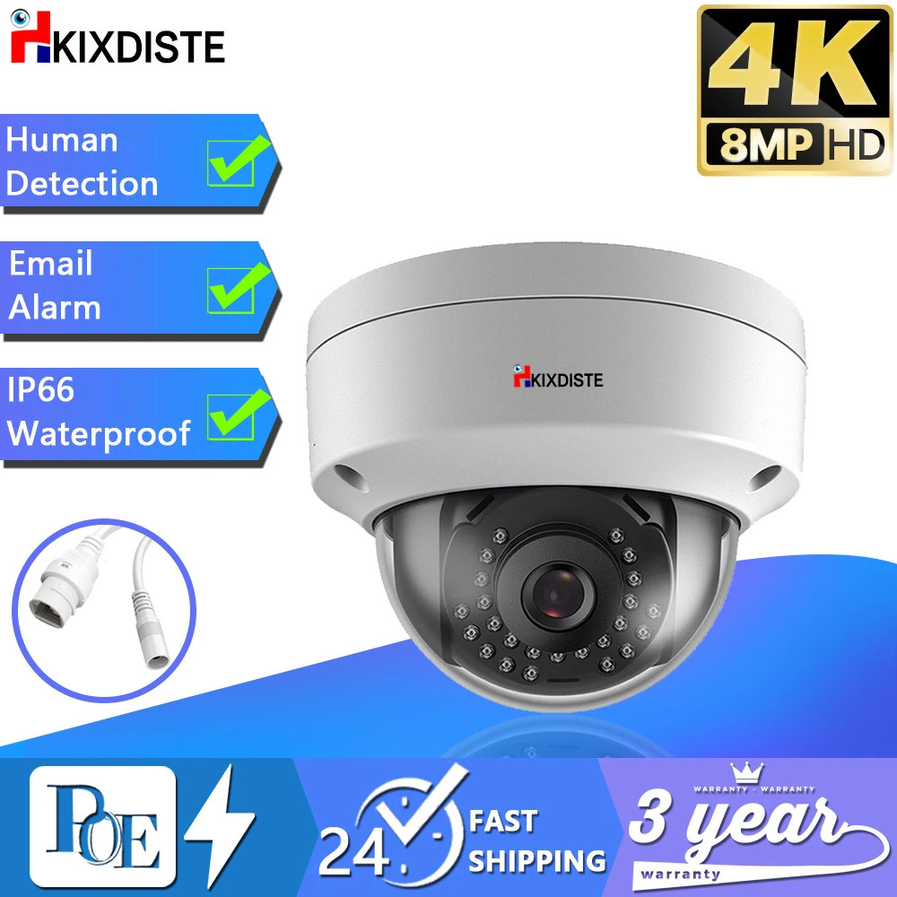 

4K 8MP 5MP Dome POE IP Camera Explosion-Proof Motion Detection Network CCTV Security Protection Video Surveillance NVR System