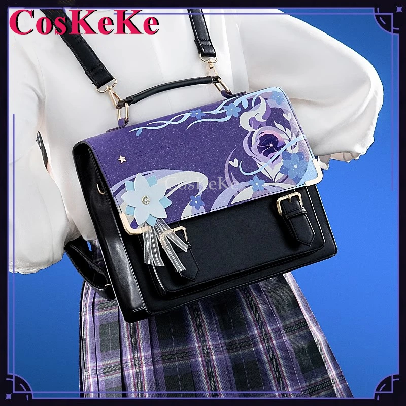 

CosKeKe Seele Vollerei Cosplay Honkai Impact 3 Theme Impression Pack Messenger Bag Daily Preppy Commuter Backpack Lovely Itabag