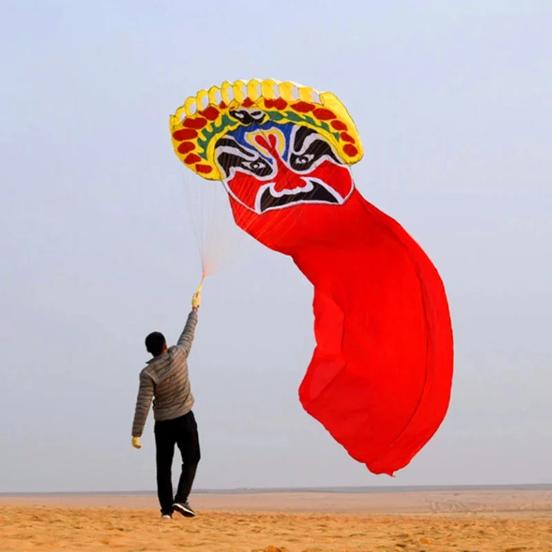 free shipping 8m peking opera kite flying soft kite outdoor toy latawiec kite for adults cometa cerf volant weifang kite factory