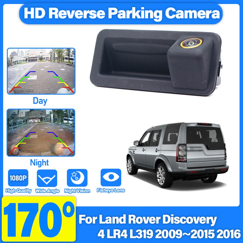

Задняя камера HD для Land Rover Discovery 4 LR4 L319 2009 ~ 2016, водонепроницаемая камера с ручкой багажника, резервная парковочная камера заднего вида