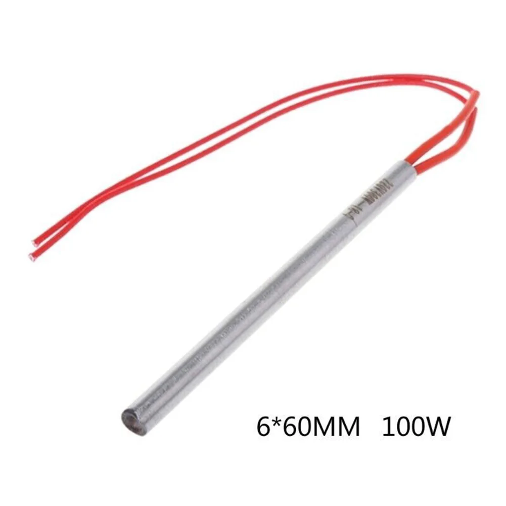 Stainless Steel Heat Rod Single Head Heating Tube 220V 100-300W Explosion-proof Fast Heating For Wood Pellet Grills Hardware