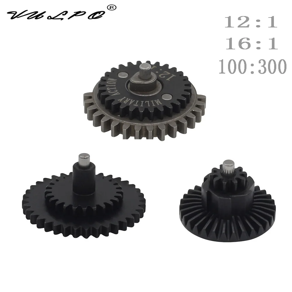 VULPO M.A Gen 1 Drive Ratio 12:1 16:1 100:300 High Speed&High Torque Gear Set For Airsoft AEG Ver.2/3 Gearbox