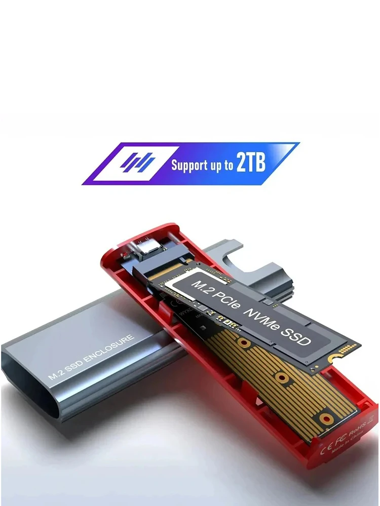Obudowa KEBIDUMEI M2 SSD NVME SATA Dual Protocol 10Gbps M.2 do USB 3.1 Adapter SSD dla NVME PCIE NGFF SATA SSD Disk Box do PC — zdjęcie produktu 7