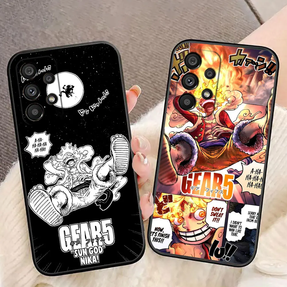 Anime One P-Piece Luffy 5 Phone Case For Samsung A14 A15 A16 A17 A23 A32 A35 A36 A37 A51 A52 A53 A55 A56 A57 A71 A72 A73 Case