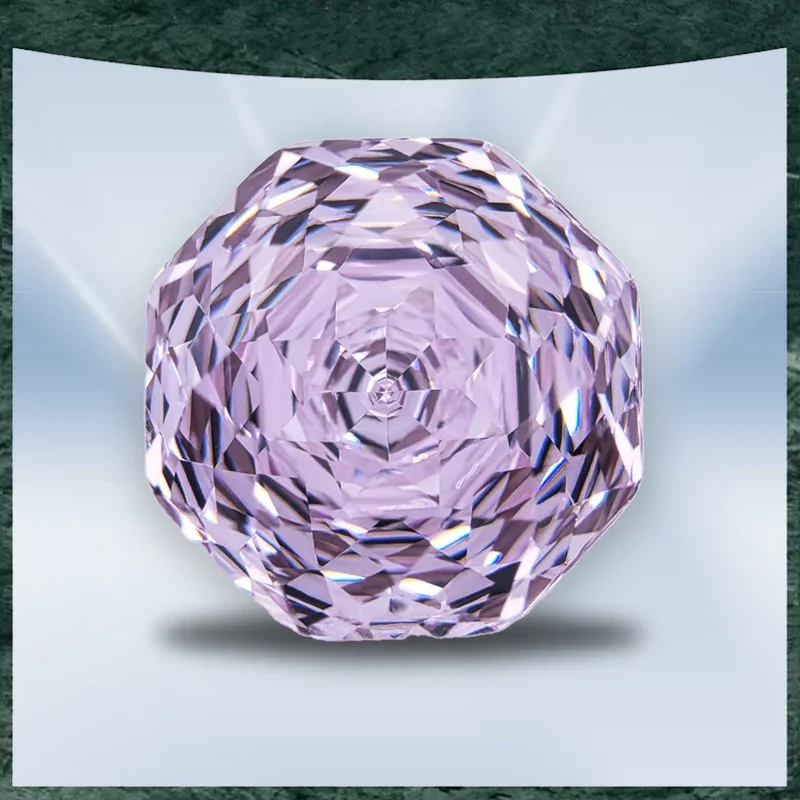 

Hot Sell Cubic Zirconia Special Rose Cut Light Pink Color Gemstone Bead Wholesale and Retail for Diy Ring Necklace Earring Main