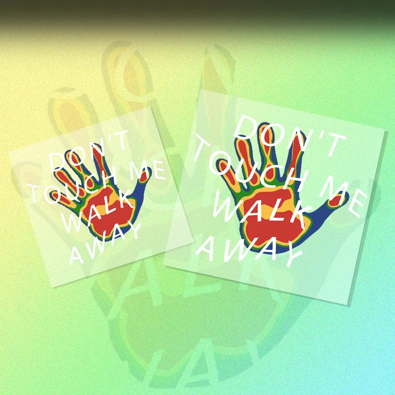 

Creative heat imaging palm-shaped waterproof car and motorcycle body scratch cover stickers with unique designs