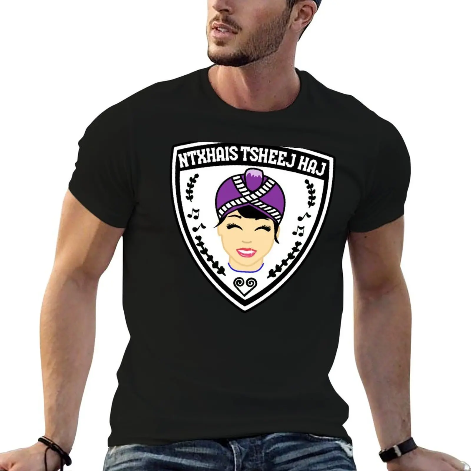 

Ntxhais Tsheej Haj T-Shirt t shirt man casual t shirt man designer T-Shirt