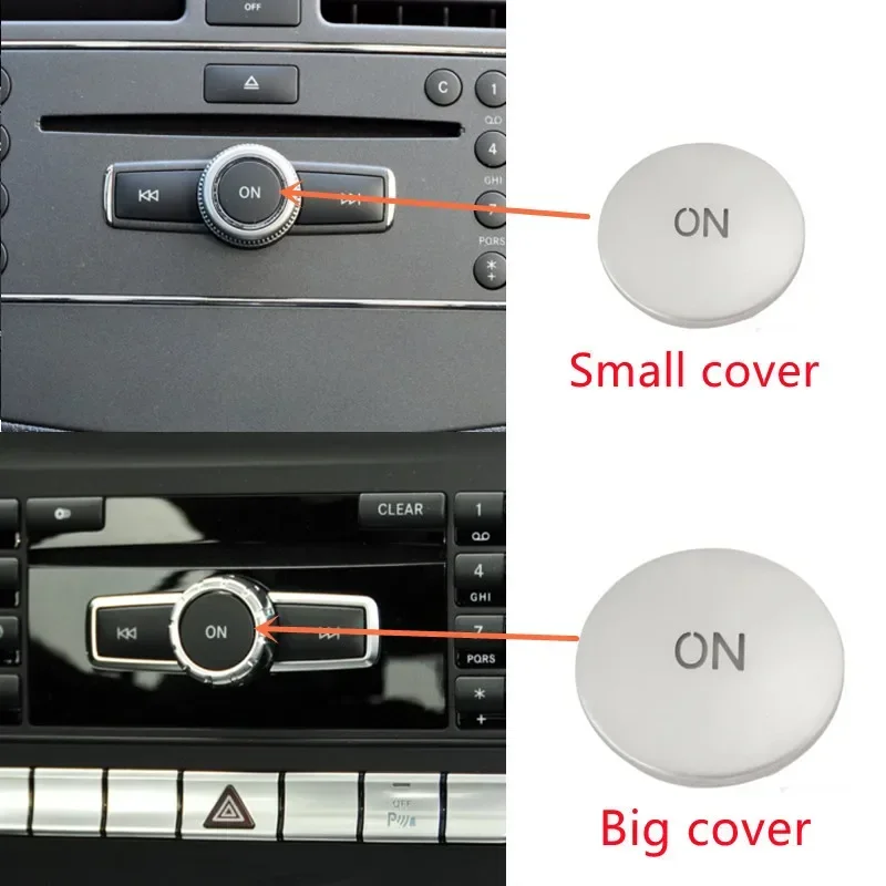 

Car Styling Volume ON Buttons Cover Sticker Trim Fit For Mercedes Benz A B C ML CLS class W204 GLK X204 E class W212 Accessories