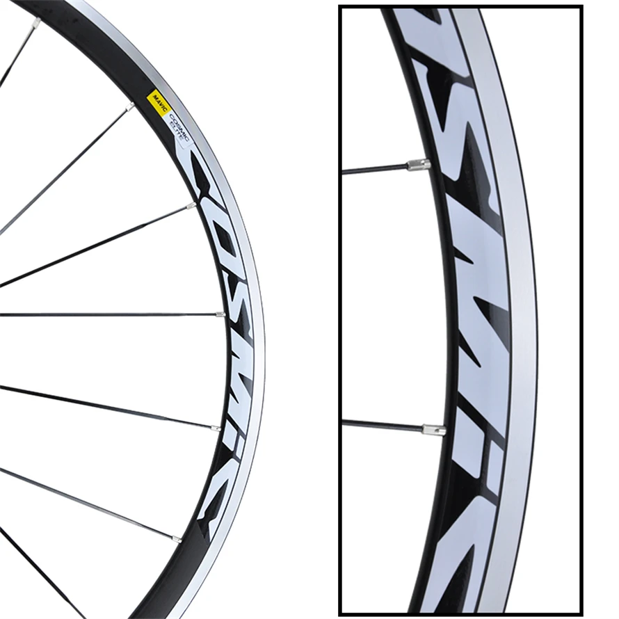 Roue de vélo de route cosmique, roues en alliage, frein en V, roues de bicyclette, jantes de bicyclette, vente en T de salle de bain, 700C