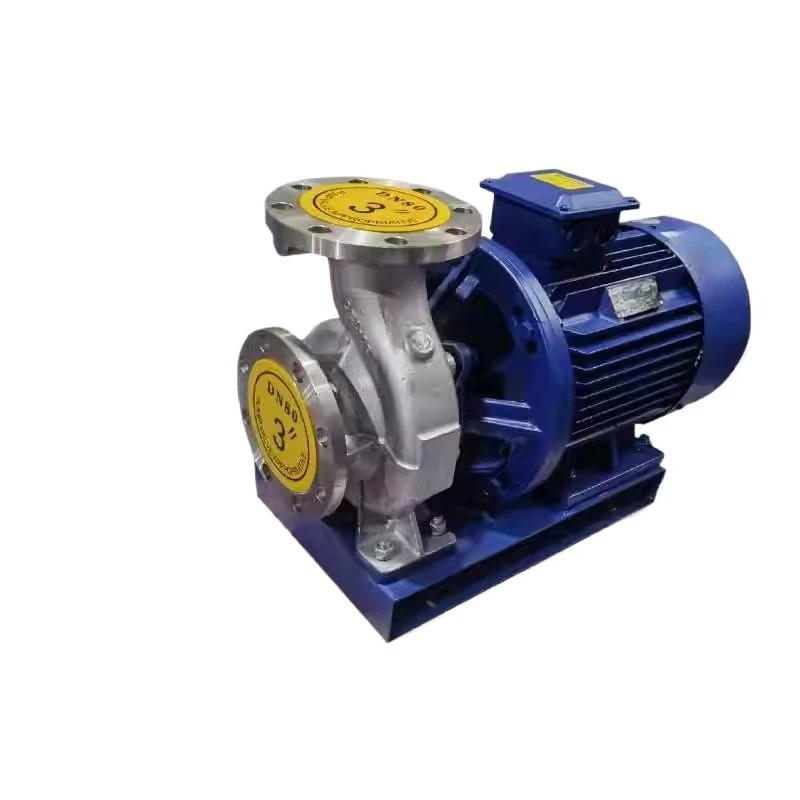 Low speed stainless steel horizontal pipeline pump anti-corrosion chemical centrifugal pump
