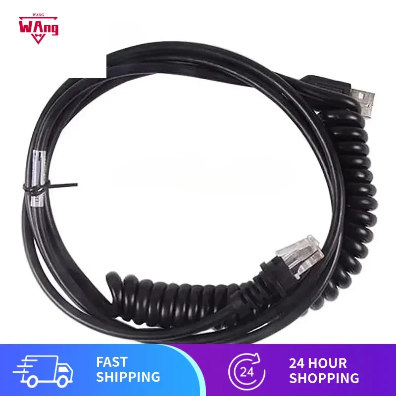 

2 шт. 3 м спиральный USB-кабель rj45 для Honeywell MS7120, сканер штрих-кода, КПК, часть TT