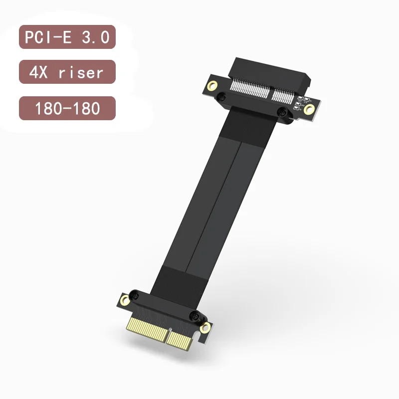 

PCI Express PCI-E 4X Adapter Riser Card 90 Degree Converter Card for Server Chassis Computer PCI-E 3.0 X4 TO X4 Riser 180-180