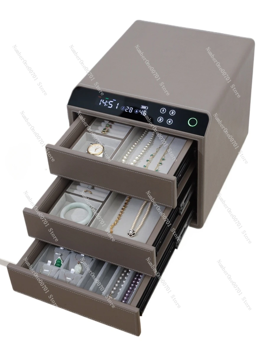 

Safe password Household small safe Three-layer jewelry box Storage drawer type