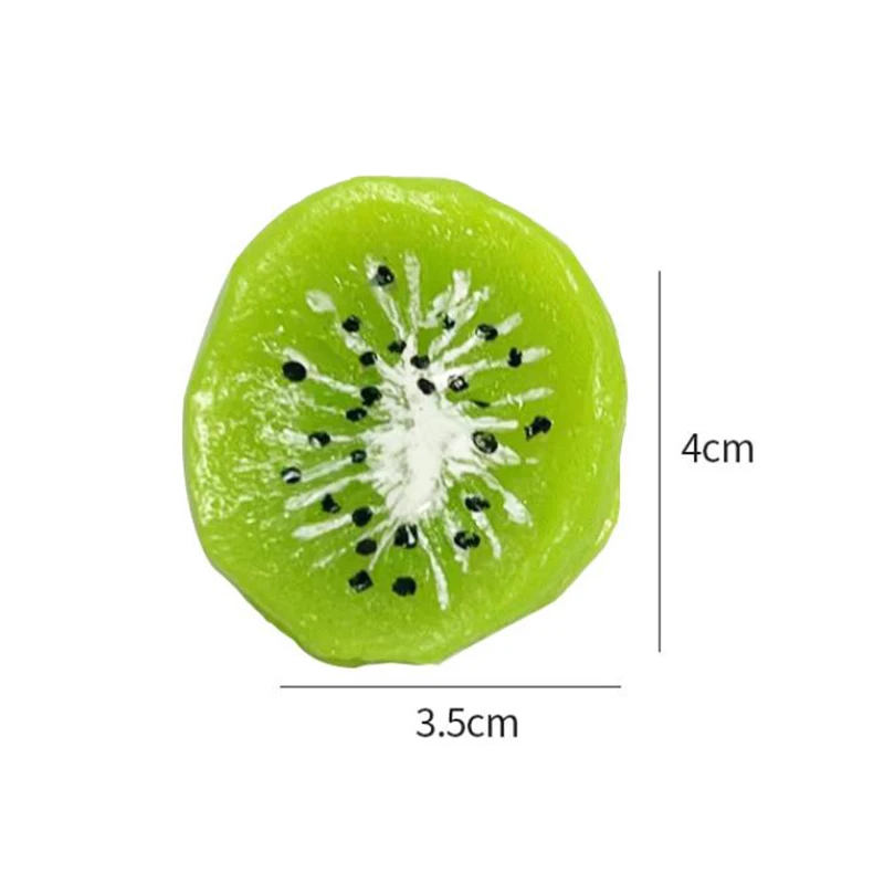 Simpatico sacchetto di frutta simulazione Kiwi fragola ananas serie Mini sacchetto di frutta giocattoli a rimbalzo lento sollievo dallo Stress pizzico musica Fidget Toy