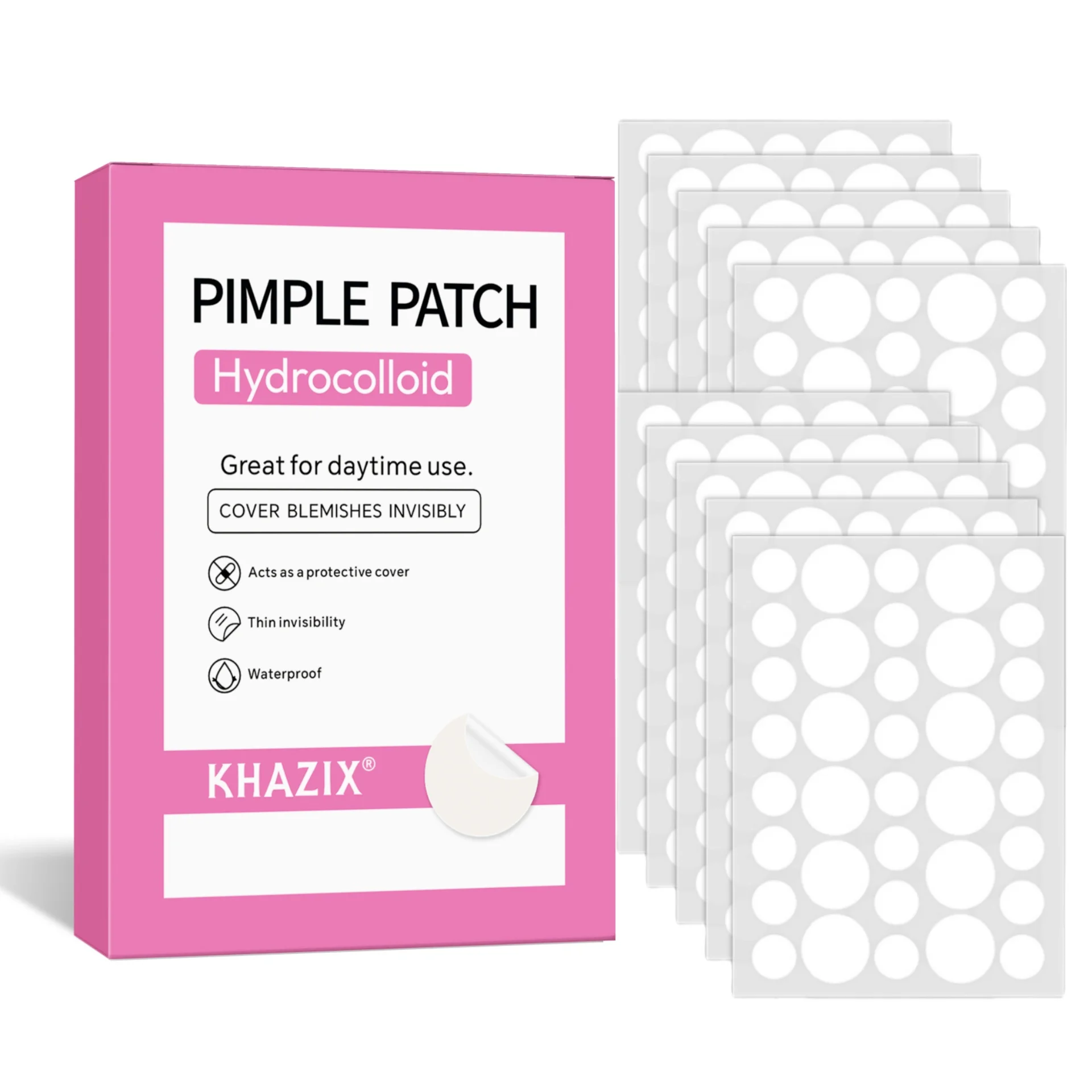 360 قطعة/صندوق رقعة حب الشباب الغروانية المائية عالية الامتزاز 0.1 مللي متر رقيقة جدًا ومناسبة مقاومة للماء ومضادة للسقوط. #2