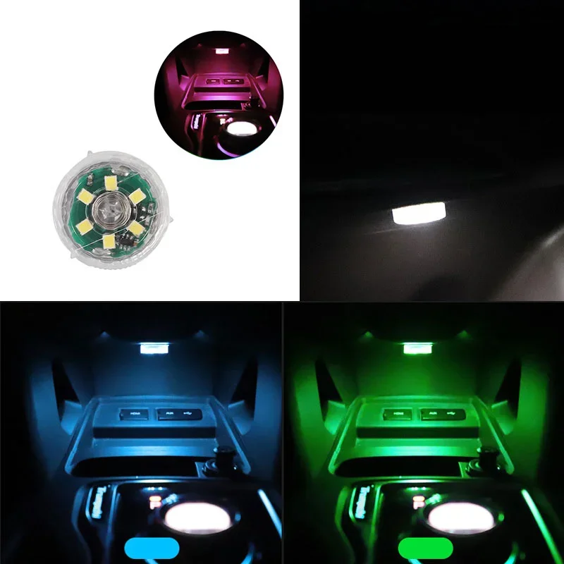 Car Interior Touch Light LED Mini Roof Reading Bulb Ceiling Dome Trunk Armrest Box LED Home Kitchen Closet Cabinet Blinker