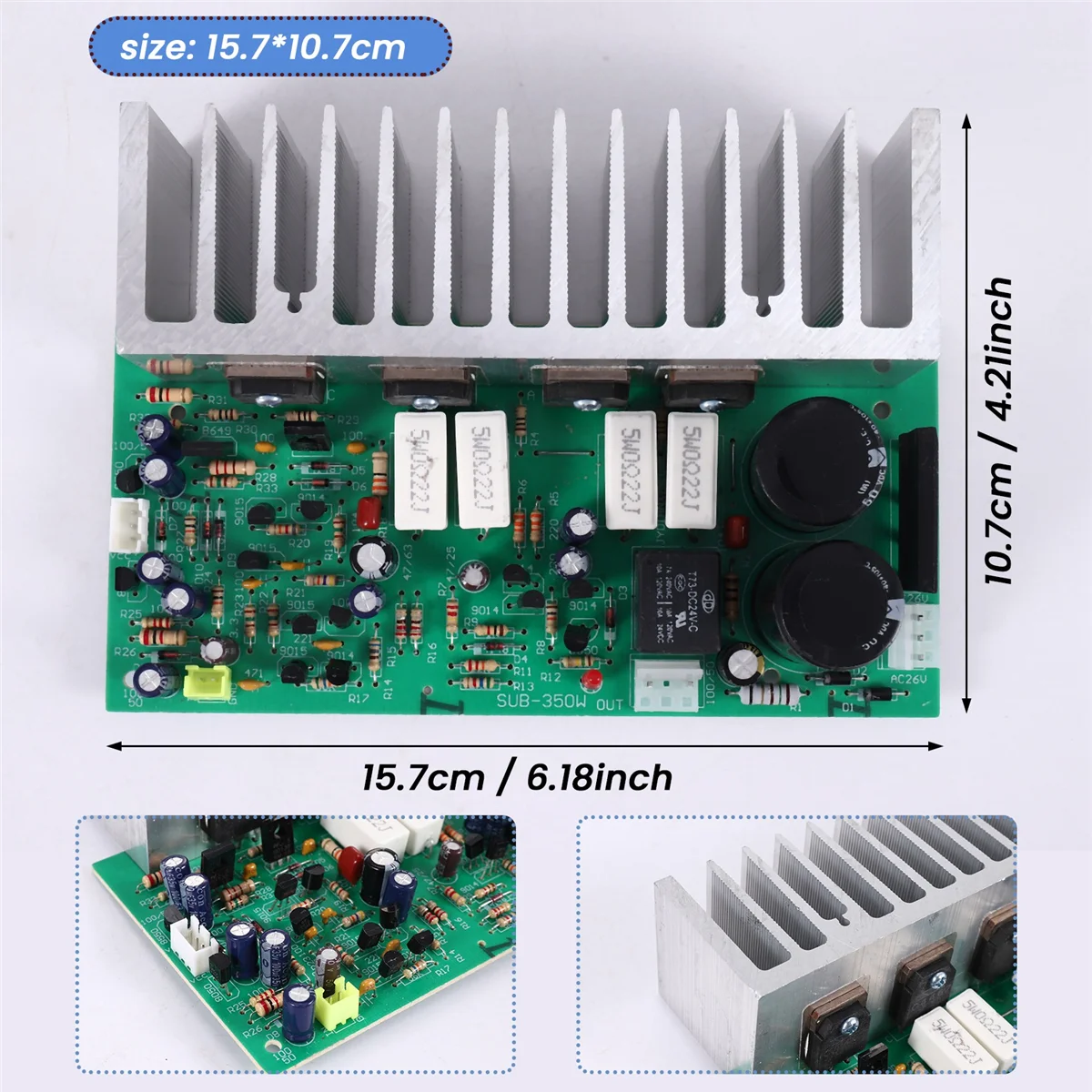 LDHL SUB-350W Subwoofer Power Amplifier Board Mono High Quality Power Amplifier Board Finished DIY Speaker Power Amplifier Board