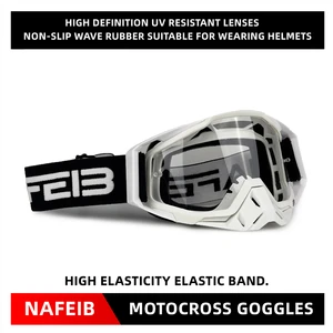 Sunglasses for Motocross Nafeib, Wind Glasses and Resistant Sports for MTB, ATV and Off-Road 5 Main Sales Motocross Glasses - №4