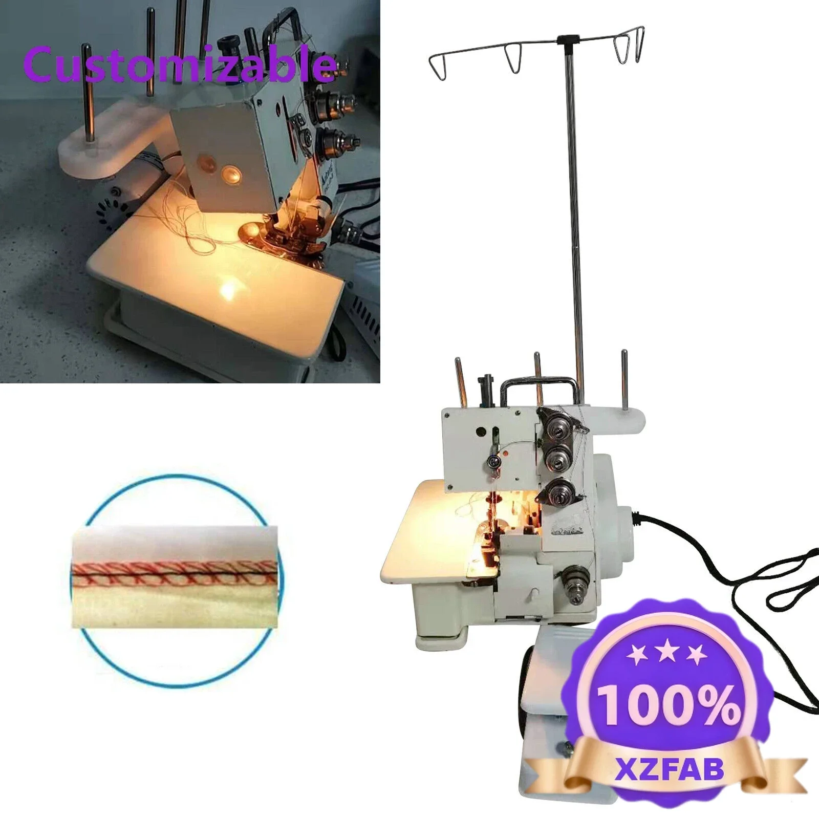Factory Direct 2026 Sturdy For FN2-4D Four-Thread Household Overlocking Sewing Machine 4 Thread+Foot Controller