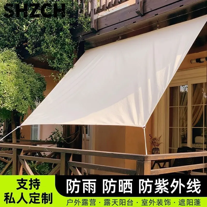 Outdoor courtyard sunblock insulation canopy patio balcony rainproof waterproof awning waterproof cloth big size