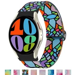 Loop de Nylon para Samsung Galaxy Watch, Cinto Desportivo, Sem Lacuna, Bracelete de 20mm, 44mm, 40mm, 45mm, 43mm, 47mm, Clássico, 6, 5, pro, 4