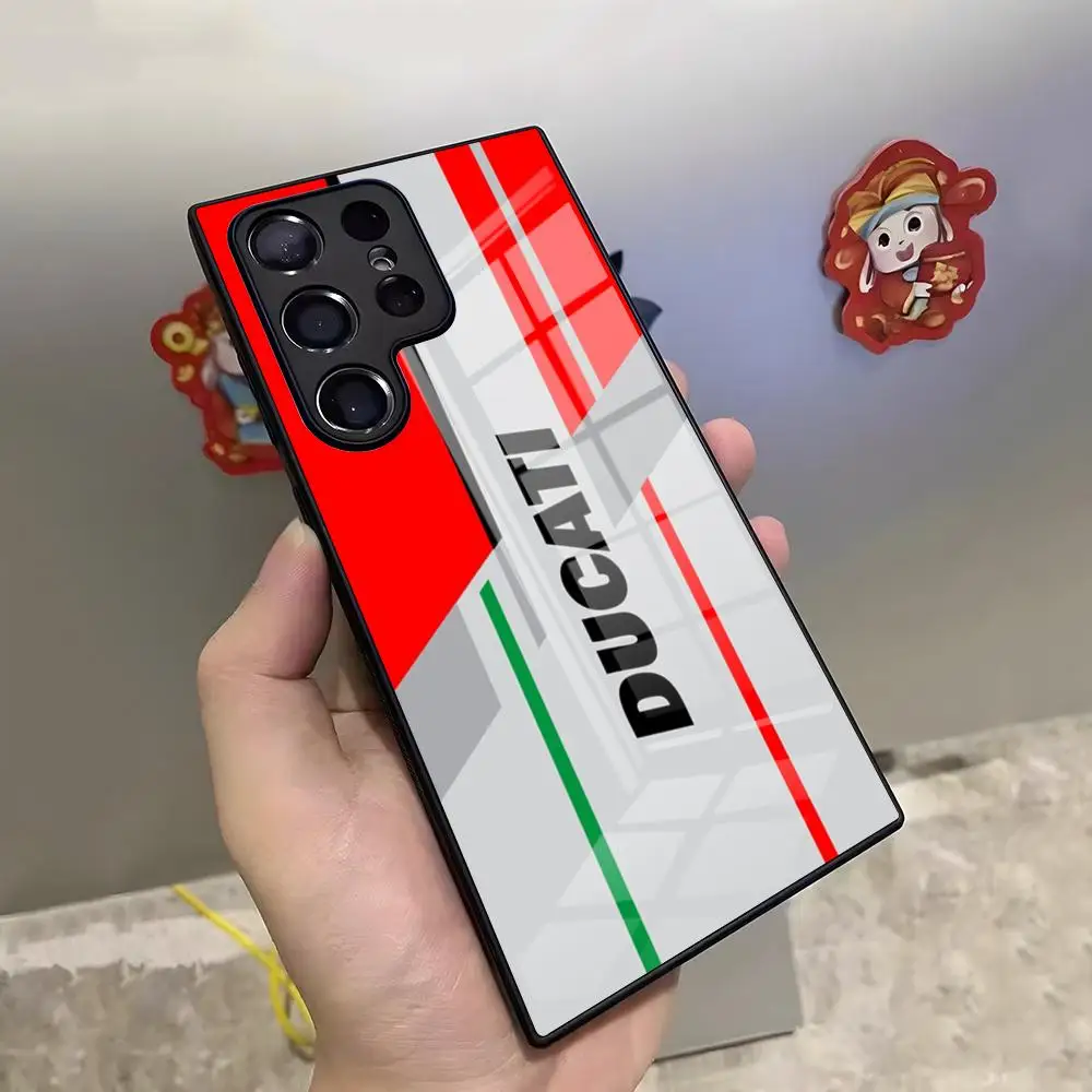 Image of Coole D-Ducaties-Is Handyhülle für Samsung S25 Ultra S26 S24 Fe S22 S20 S23 21 A17 A57 A37 A54 A34 A53 A16 Glasabdeckung