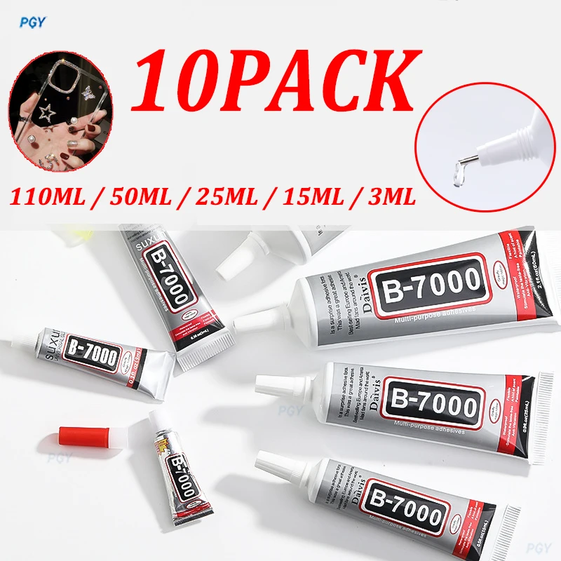 10/5/1PCS B7000 Glue Clear Contact Phone Repair Adhesive Glass Plastic DIY Diamond Jewelry Liquid Glue With Precision Applicator