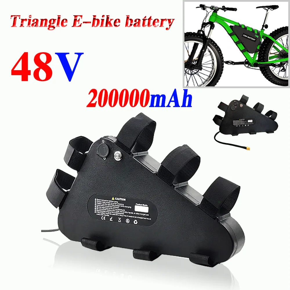 

Triangle Battery pack 48v 20Ah Electric Bicycle Batteries for 250W-1500W Modifying bicycle batteries