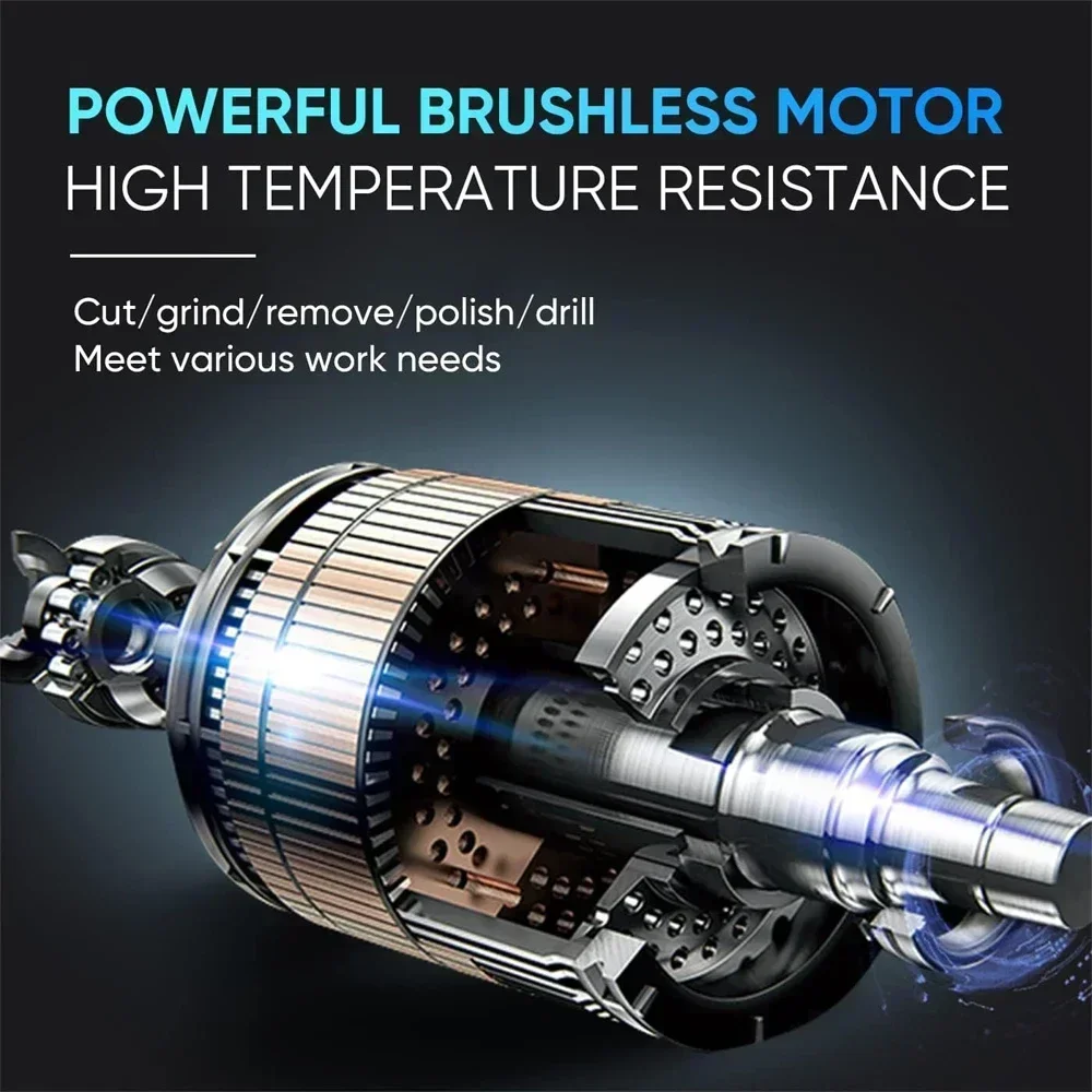 Brushless Electric Die Grinder Wireless 4Gear Variable Rotary Tool Grinding Machine For Makita 18v Battery