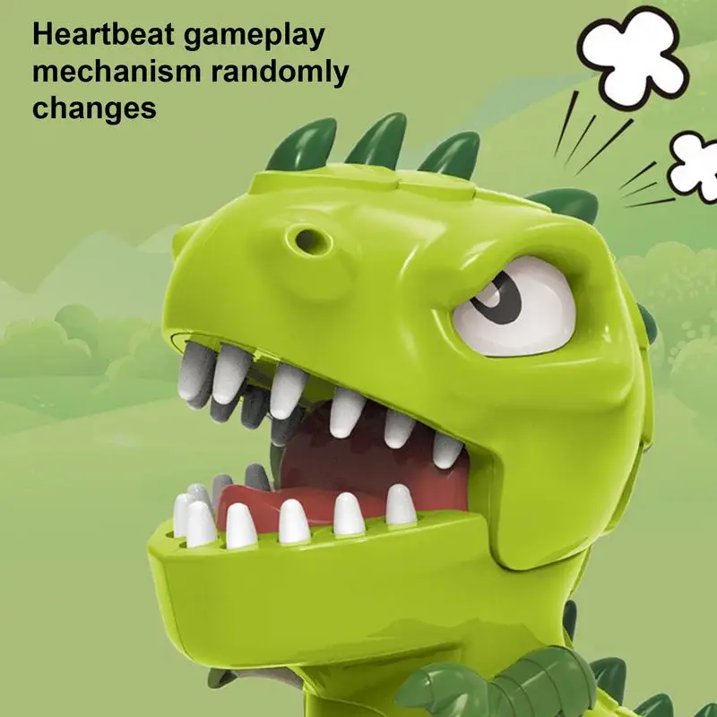 Giochi di denti di dinosauro piccolo tavolo da tavolo gioco ingannevole dentista mordere giochi di dita simpatici giocattoli divertenti Push Tooth Down Game per Famil