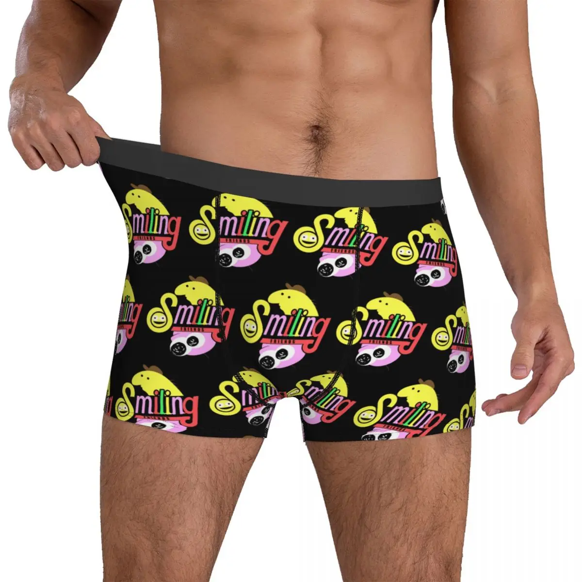 

Smiling Friends Soda Underwear Printed Boxer Shorts Trenky Men Underpants Sexy Soft Shorts Briefs Birthday Gift