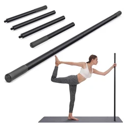 Yoga Stick 5 Ft Sturdy Steel Adjustable Stretching Stick For Mobility, Flexibility And Balance Versatile Exercise Stick