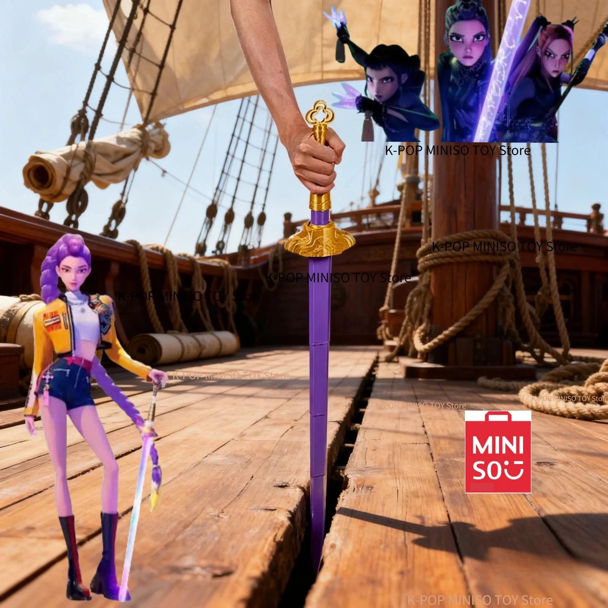 

Rumi KPOP sword, demon hunter, costume accessories, weapons, long knife, purple sword, Halloween Carnival costume accessories