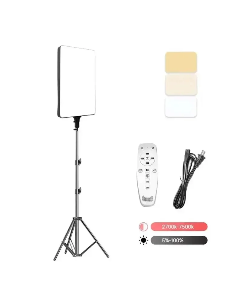 SH 24 Zoll quadratisches LED-Videolicht, 2700k-7500k Hochleistungs-Studiobeleuchtung mit Fernbedienung, einstellbare Helligkeit und Farbtemperatur