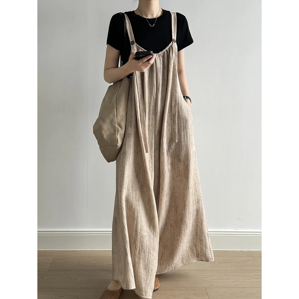 

Women Clothing Pants 2024 Summer Casual Floor-length New Fashionable Casual Simple Loose Women Soft Comfortable Jumpsuit Pants