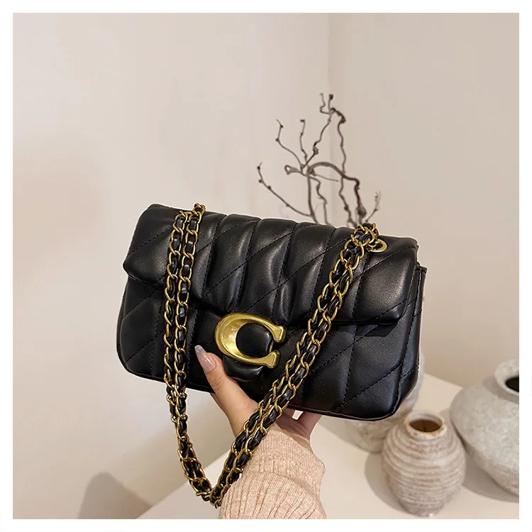 

2026 Advanced Chain Diamond Grid Bag, High-quality Women's Small Bag, Small Fragrant Style Crossbody Bag, New Bag, Shoulder Bag
