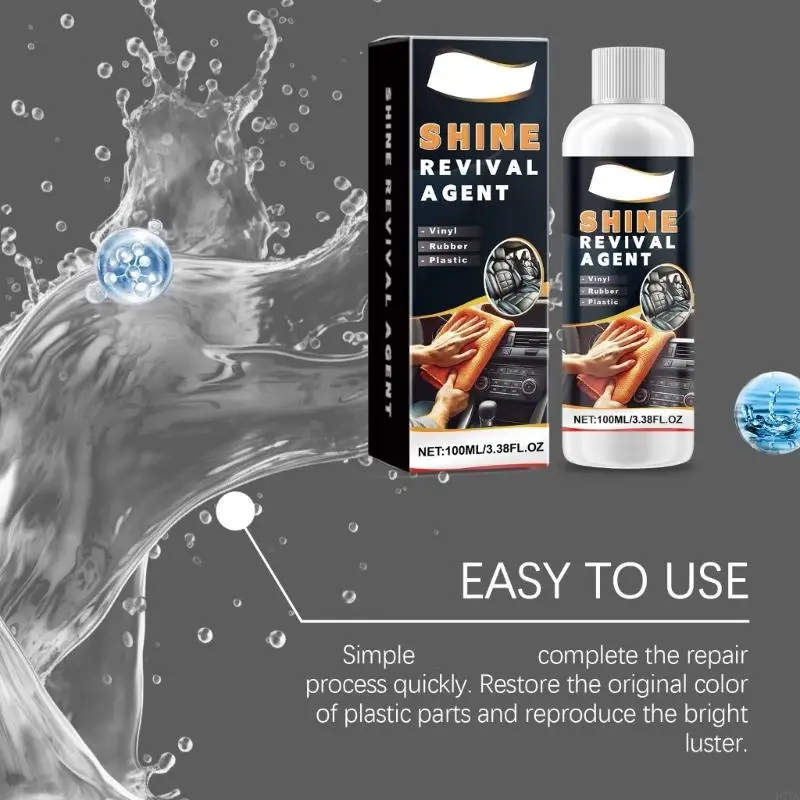 Plastic Renovator For Car Interior Conditioner Oxidation Leather Restoration D7YA