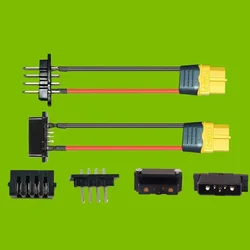 New Ebike Hailong Plug Power Connector 4pins Or 5pins Male Or Female/ Power To Battery Cable Plug For Hailong Battery Case
