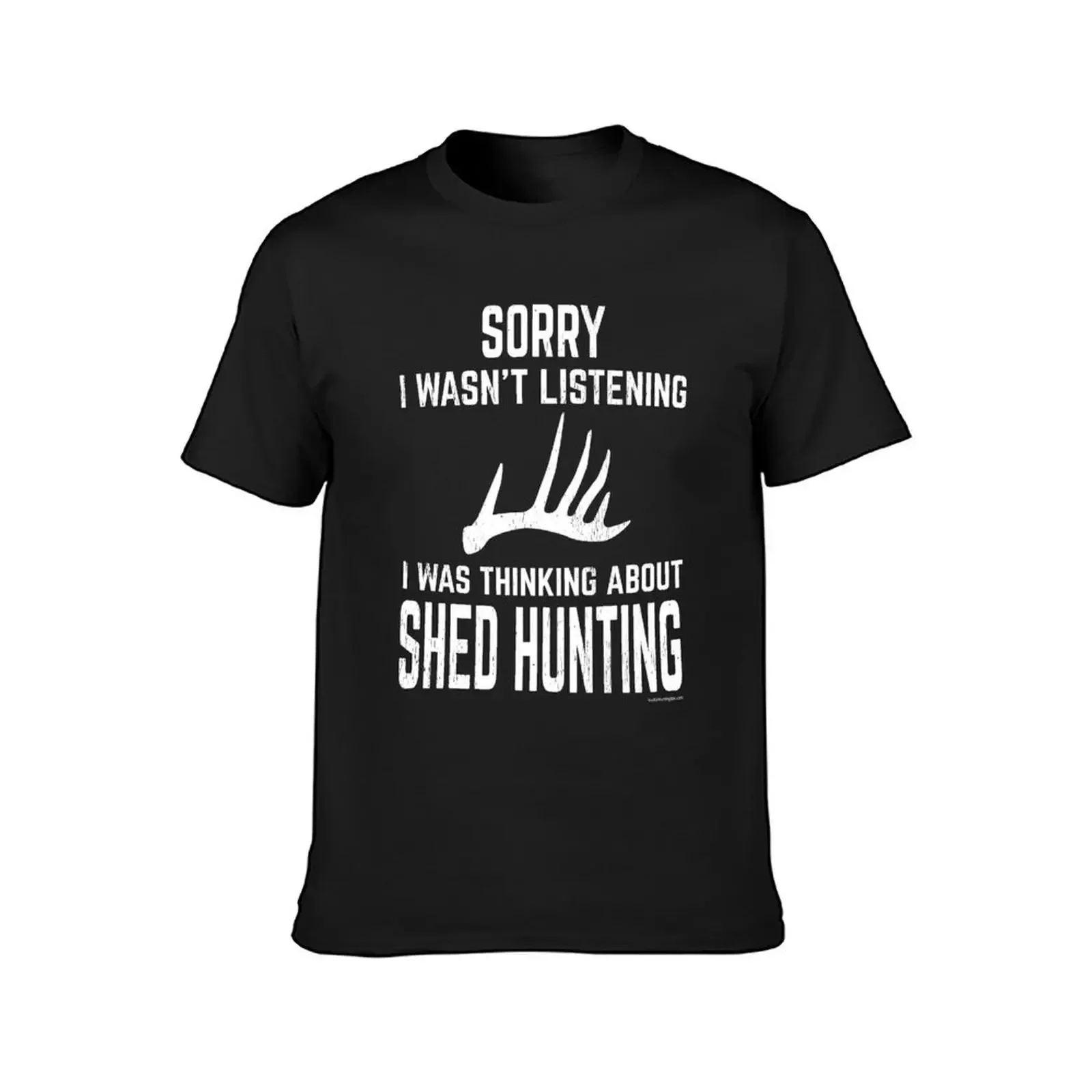 Whitetail Deer Antler Shed Hunting - Funny T-Shirt graphics blue archive sweat men clothes